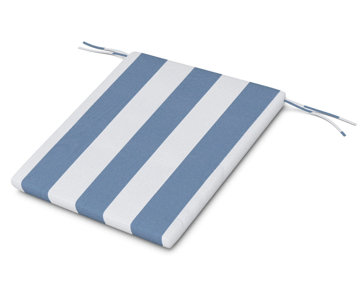 POLYWOOD AL100 Seat Pad in Cabana Stripe Sky Blue
