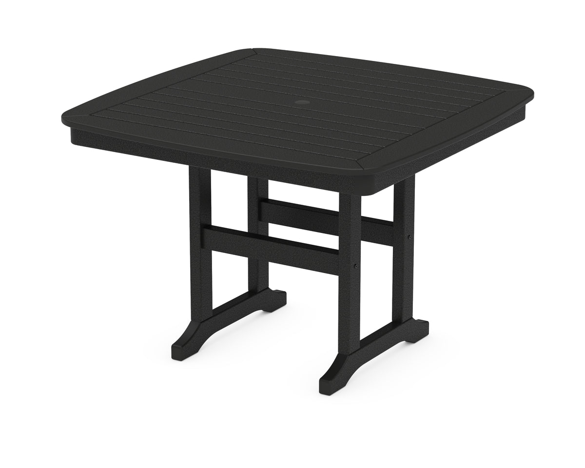POLYWOOD Nautical 44" Dining Table in Black