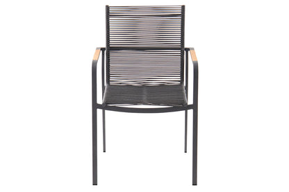 Kiera Aluminum Rope Dining Chair - Casual Furniture World