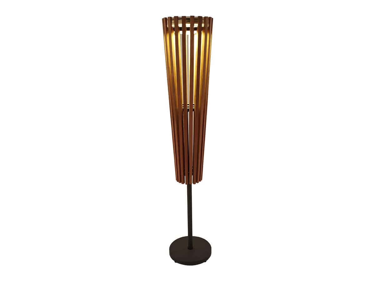 Lighthouse Casual Living Outdoor Furniture Lane Teak Floor Standing Lamp with Base