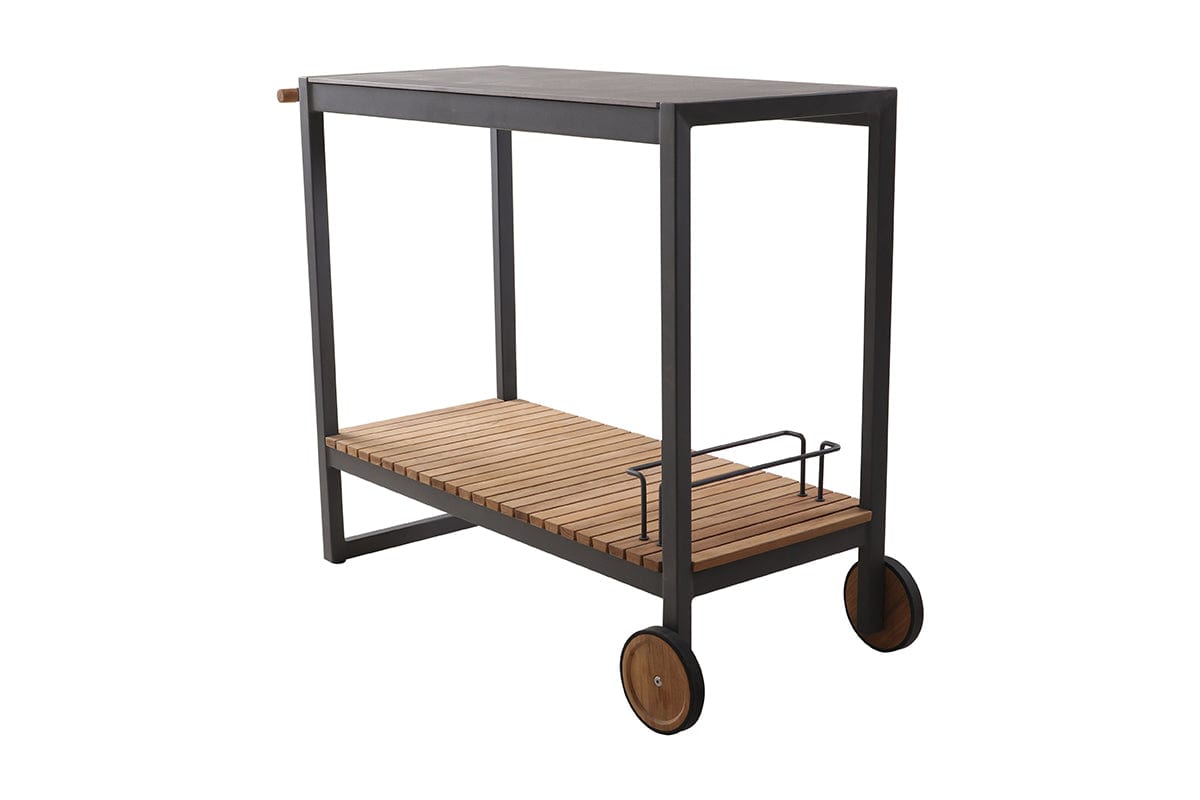 Lighthouse Casual Living Serving Cart Kiera Aluminum Serving Trolley