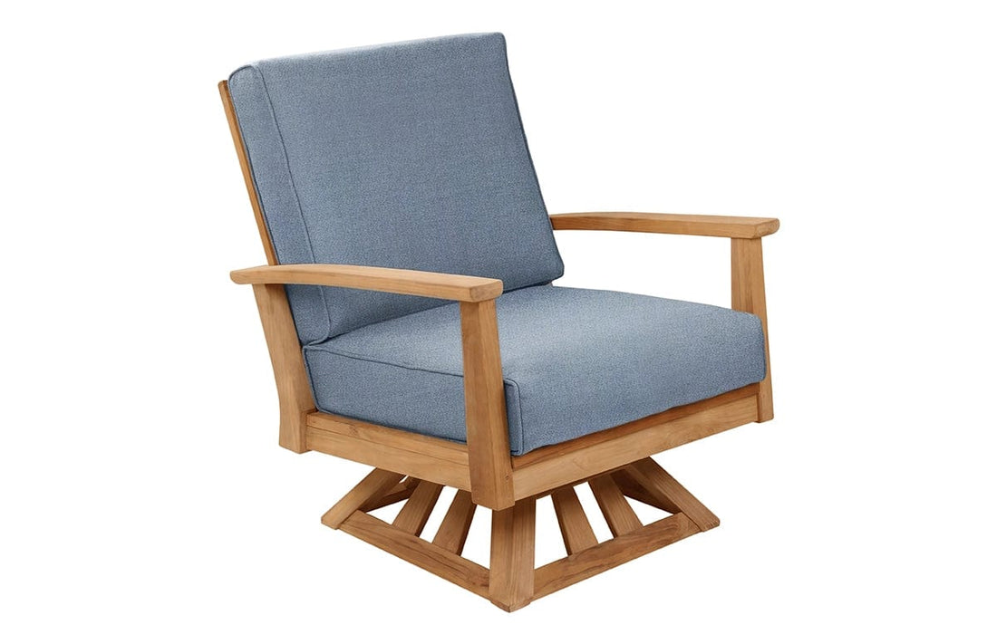 Beckett Teak Swivel Chair - Casual Furniture World