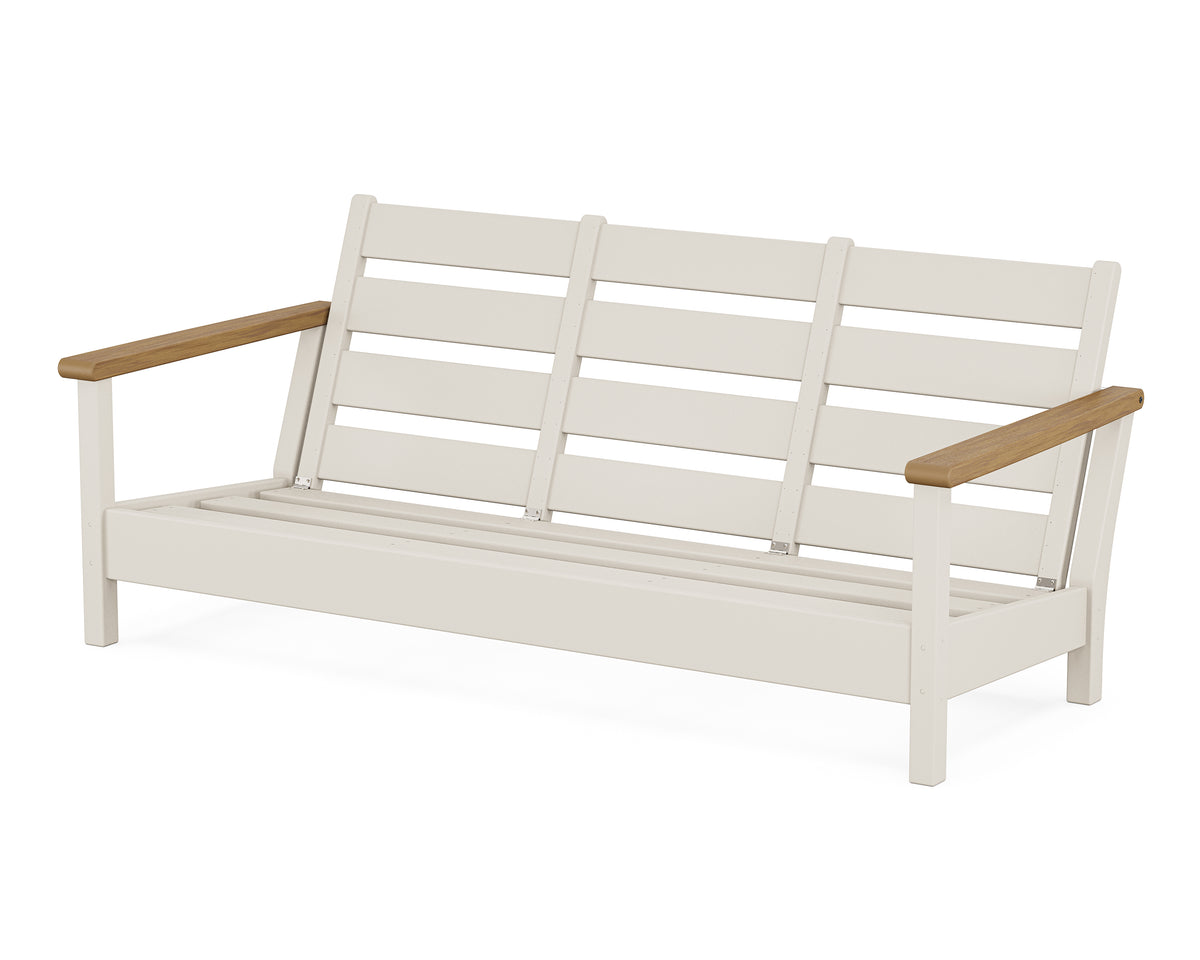 POLYWOOD Harbour Sofa Frame in Sand / Natural