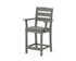 POLYWOOD Lakeside Counter Arm Chair in Slate Grey