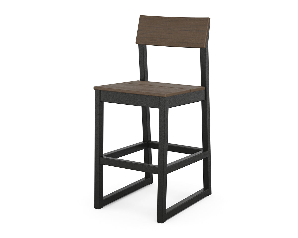 POLYWOOD EDGE Bar Side Chair in Black / Kona