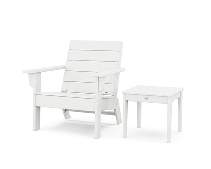 POLYWOOD Eastport Lounge Chair 2-Piece Set in White