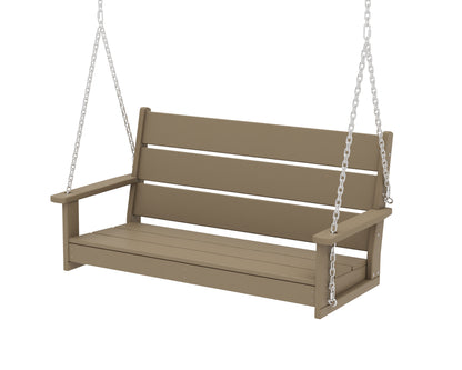 POLYWOOD Lakeside 48" Swing in Vintage Sahara