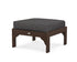 POLYWOOD Vineyard Deep Seating Ottoman in Mahogany / Ash Charcoal