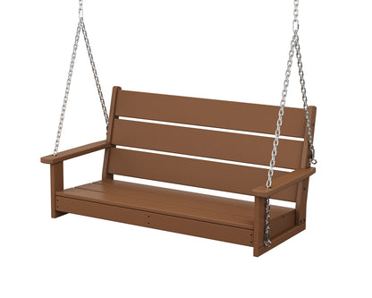 POLYWOOD Lakeside 48" Swing in Teak