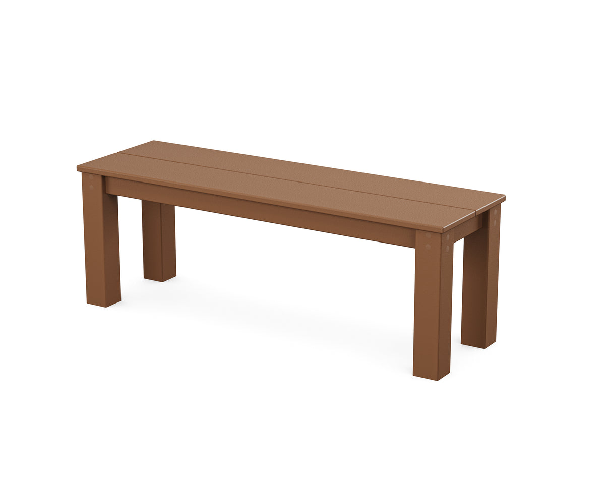 POLYWOOD Studio Parsons 48" Bench in Teak
