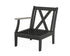 POLYWOOD Braxton Modular Left Arm Chair Frame in Black / Driftwood