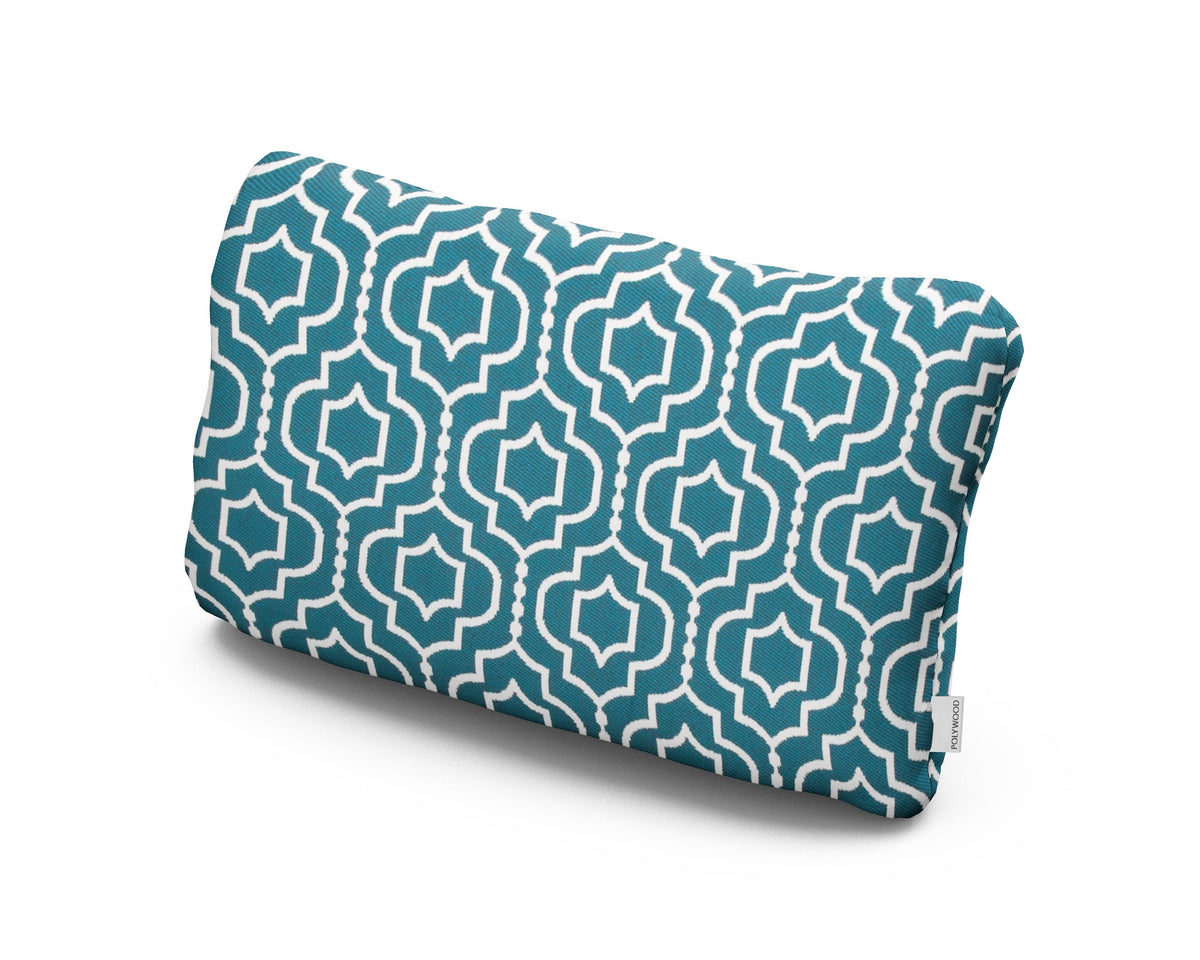 POLYWOOD Outdoor Lumbar Pillow in Tensil Lagoon
