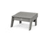 POLYWOOD Modern Studio Ottoman in Slate Grey