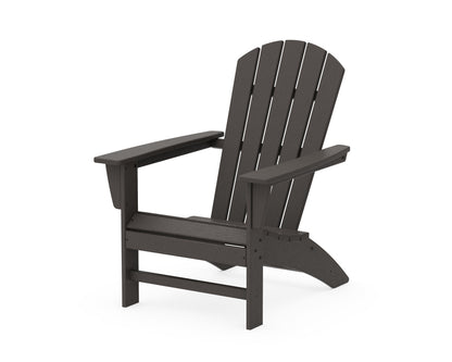 POLYWOOD Nautical Adirondack Chair in Vintage Coffee