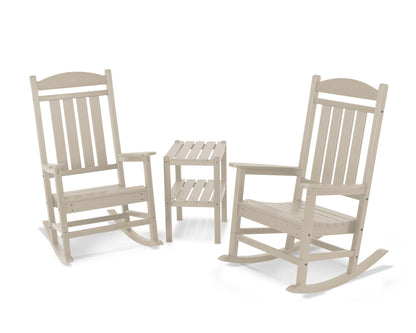 POLYWOOD Presidential 3-Piece Rocker Set in Sand