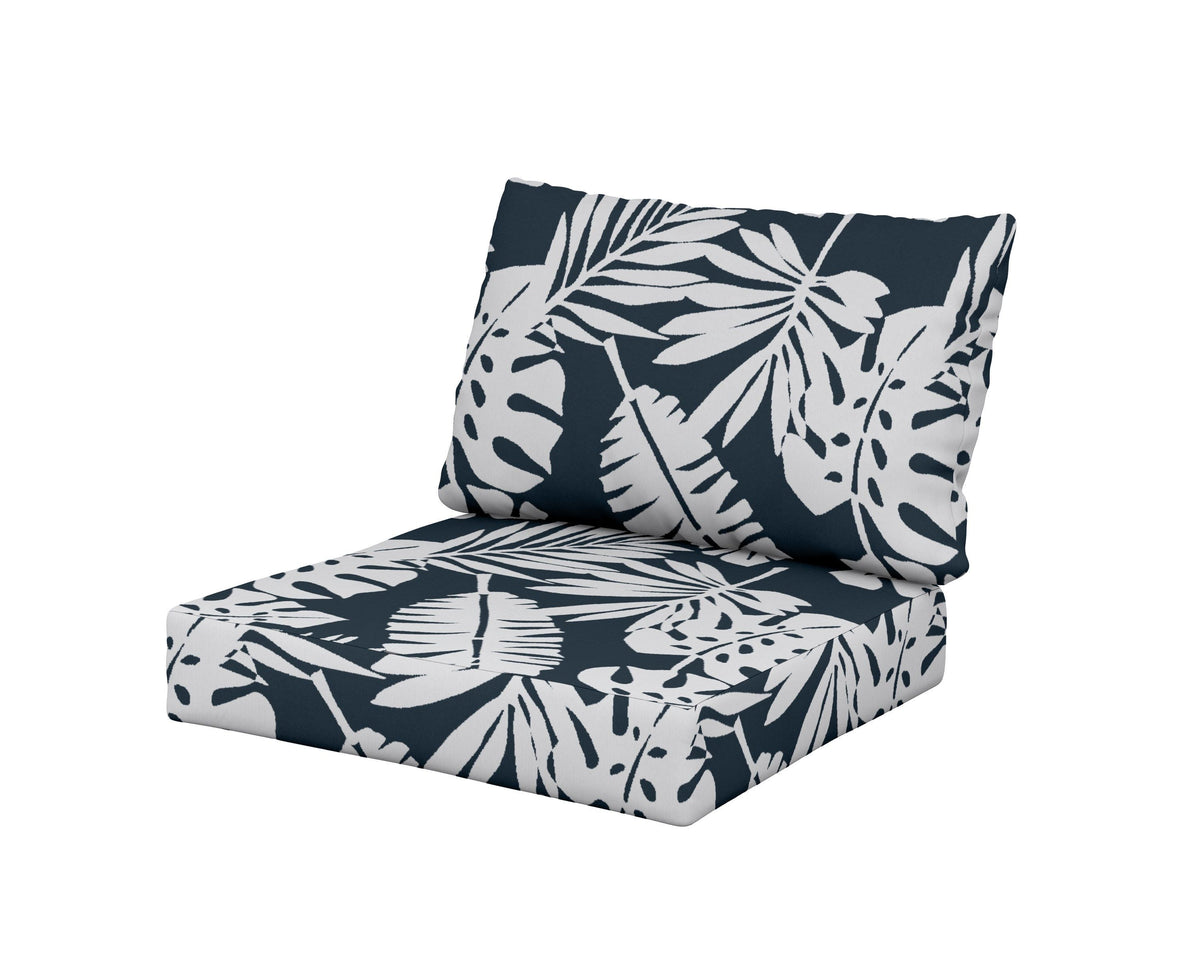 POLYWOOD Modular Cushion in Leaf Marine Indigo
