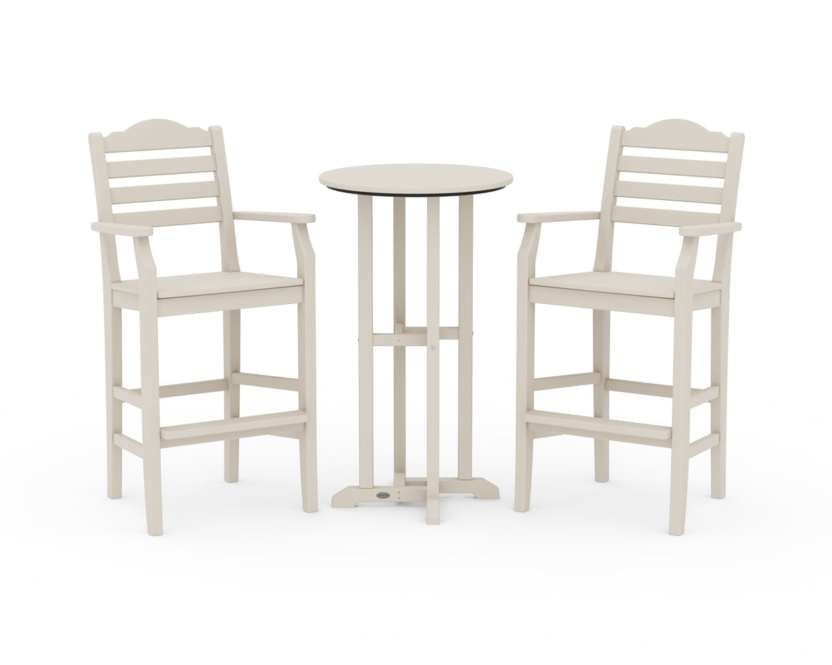 POLYWOOD Savannah 3-Piece Farmhouse Bar Set in Sand