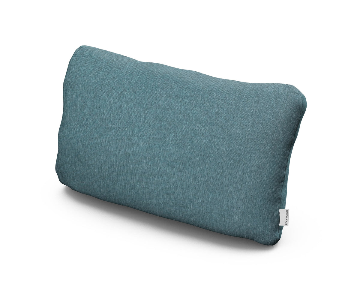 POLYWOOD Outdoor Lumbar Pillow in Ocean Teal