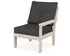 POLYWOOD Vineyard Modular Right Arm Chair in Sand / Ash Charcoal
