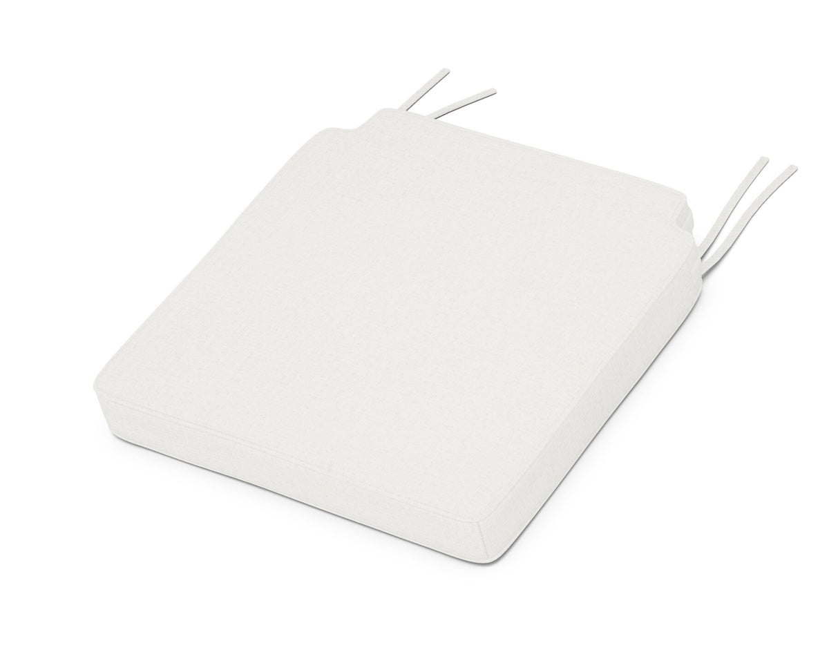 POLYWOOD Acadia Dining Side Seat Cushion in Natural Linen