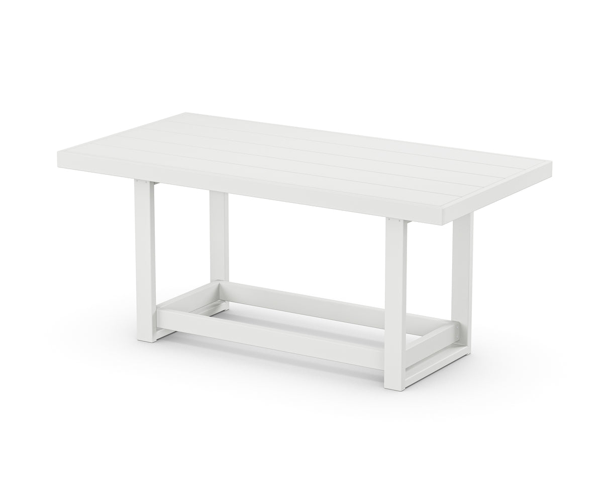 POLYWOOD EDGE 40" x 78" Counter Table in White