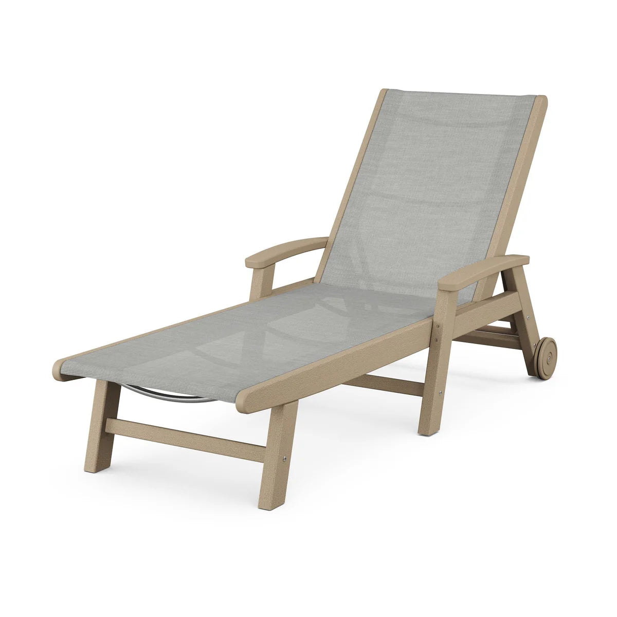 POLYWOOD Coastal Chaise with Wheels