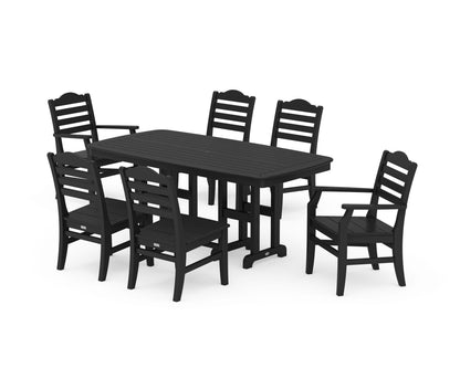 POLYWOOD Savannah 7-Piece Dining Set in Black