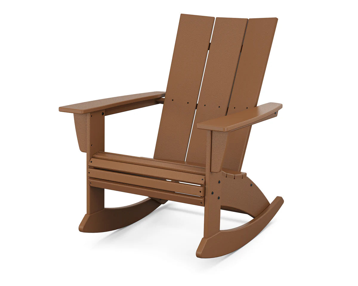 POLYWOOD Modern Curveback Adirondack Rocking Chair