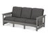 POLYWOOD Club Mission Sofa in Slate Grey / Ash Charcoal