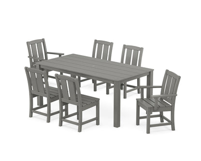POLYWOOD Mission 7-Piece Parsons Dining Set in Slate Grey