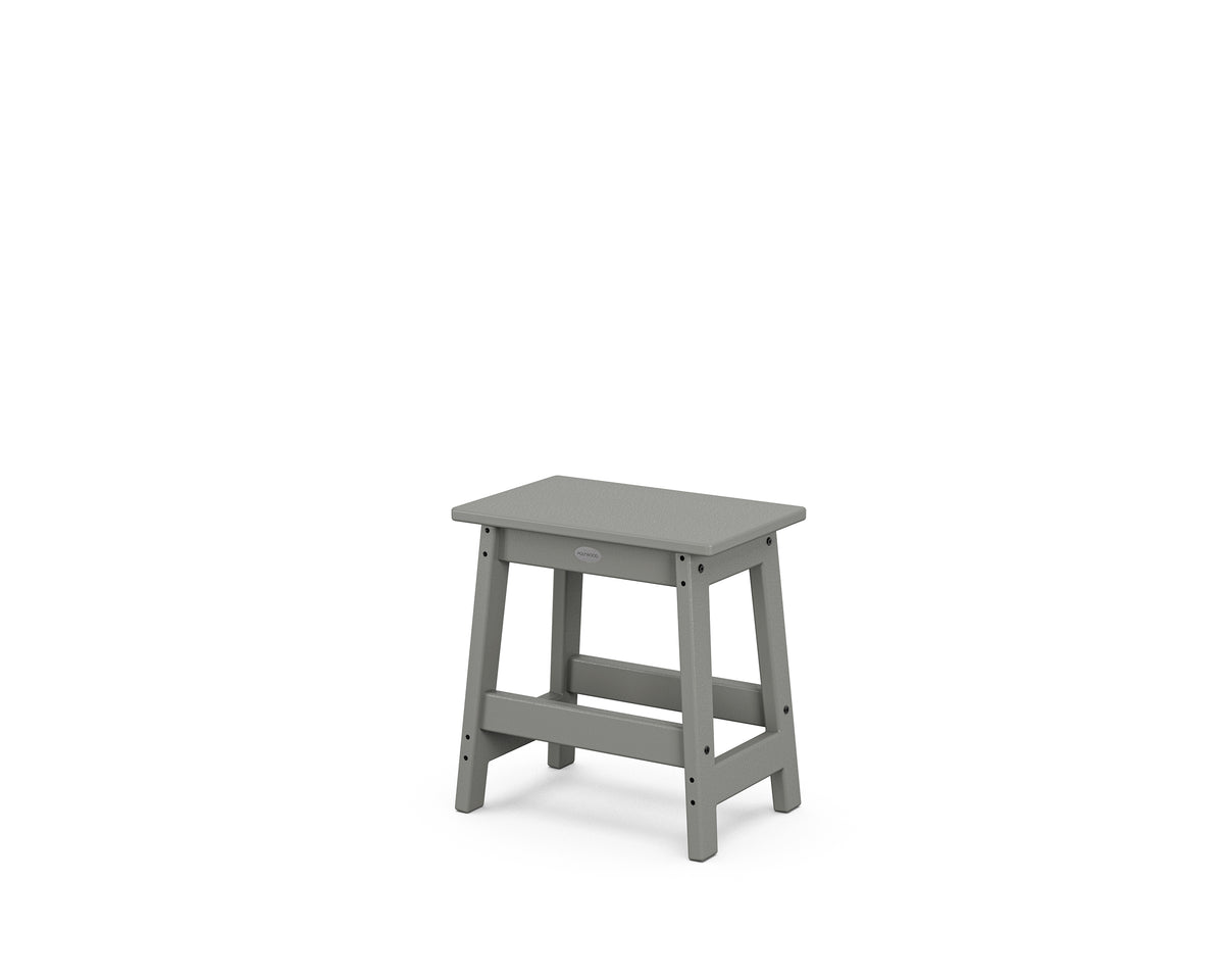 POLYWOOD Modern Studio Stool in Slate Grey