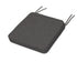 POLYWOOD Chinoiserie Side Chair Seat Cushion in Ash Charcoal