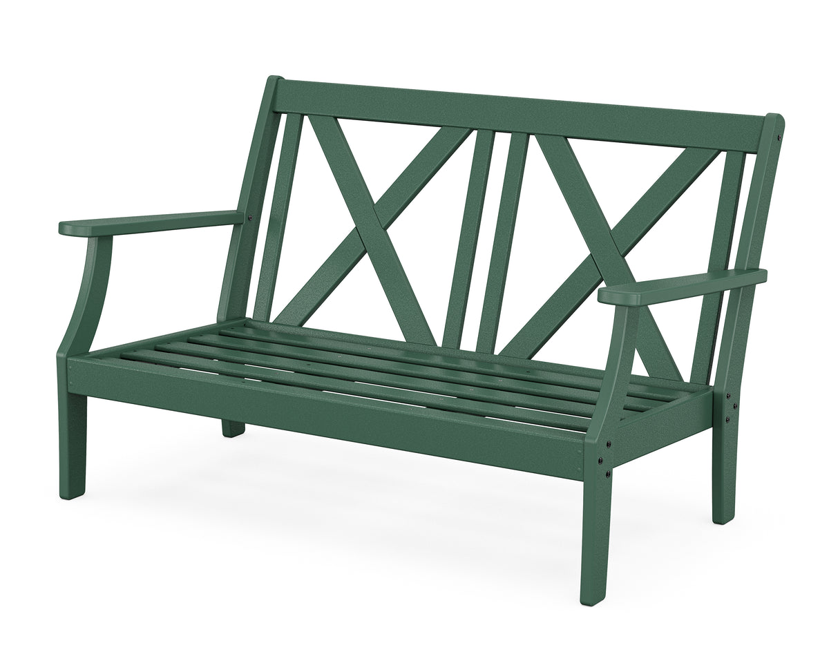 POLYWOOD Braxton Deep Seating Loveseat Frame in Green