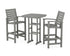 POLYWOOD Signature 3-Piece Bar Set in Slate Grey