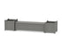 POLYWOOD 60" Country Living Straight Planter Storage Bench Set - Large in Slate Grey