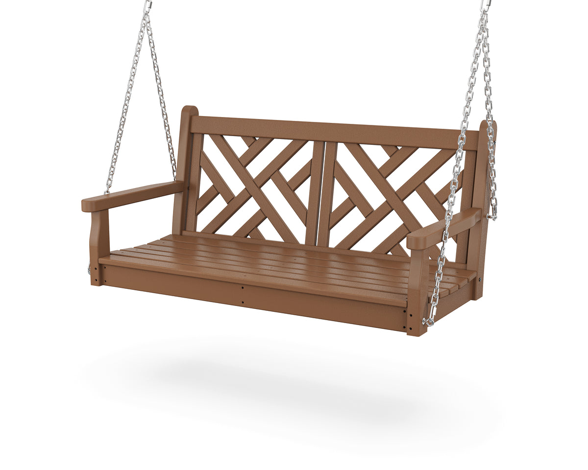 POLYWOOD Chippendale 48" Swing in Teak