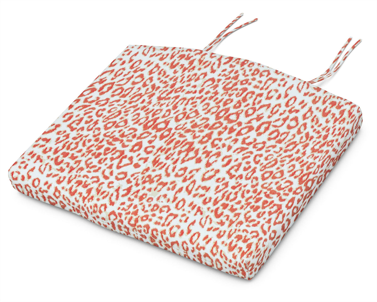 POLYWOOD Standard Seat Cushion 18.5"D x 24"W x 2.5"H in Safari Coral