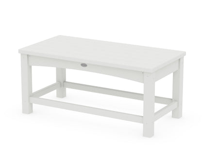 POLYWOOD Club Coffee Table in Vintage White