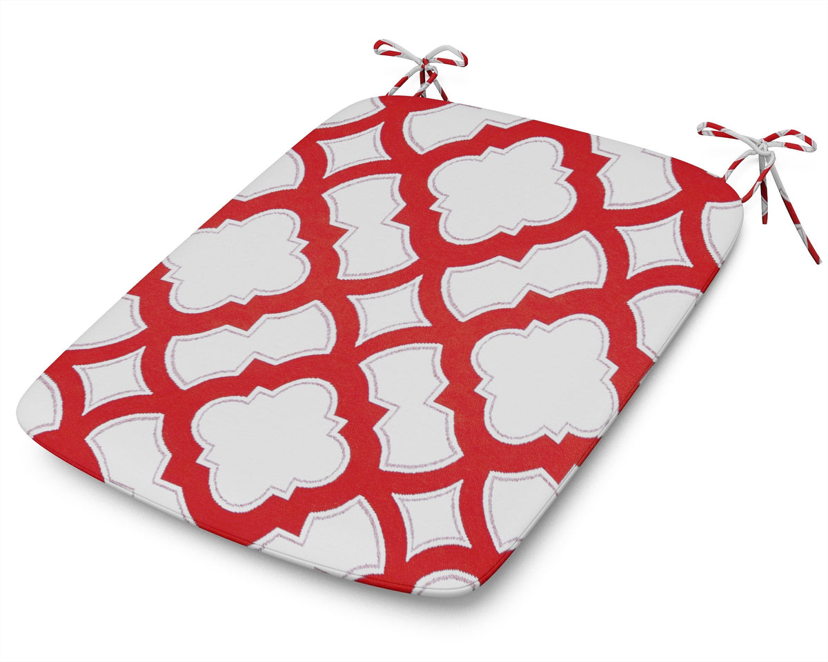 POLYWOOD 1120 Urban Seat Pad in Trellis Crimson