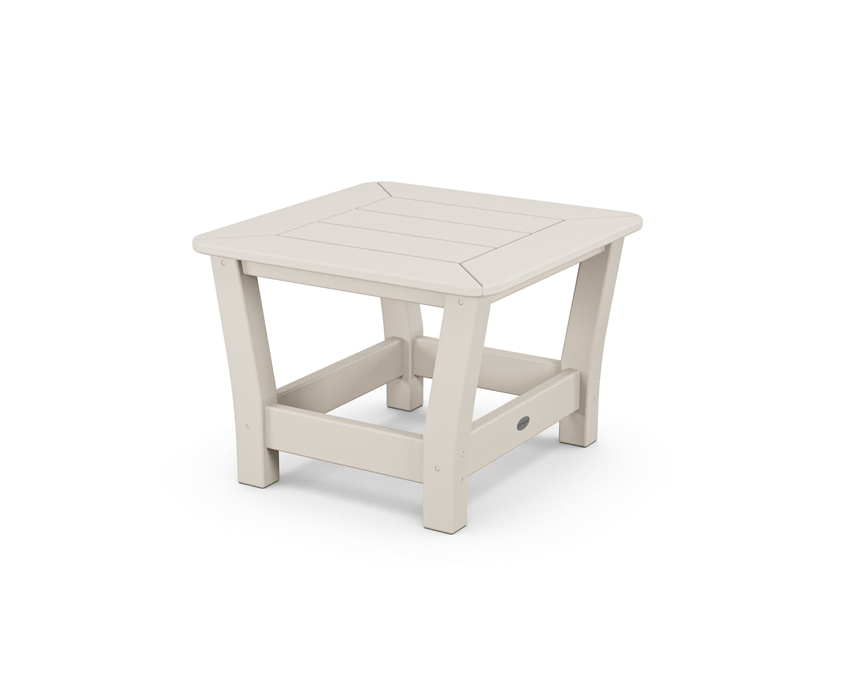 POLYWOOD Harbour Slat End Table in Sand