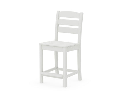 POLYWOOD Lakeside Counter Side Chair in Vintage White