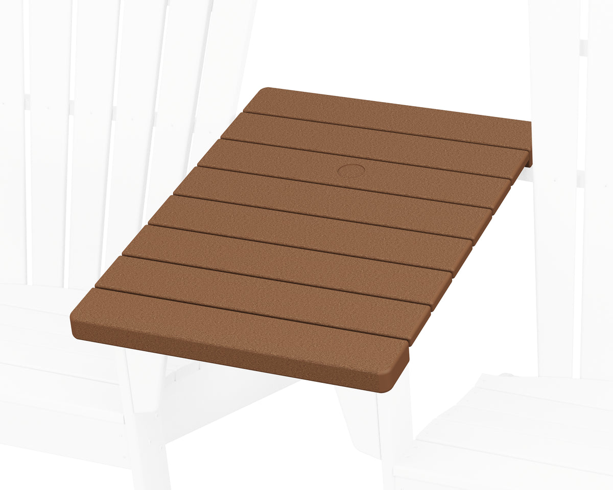 POLYWOOD Straight Adirondack Connecting Table in Teak