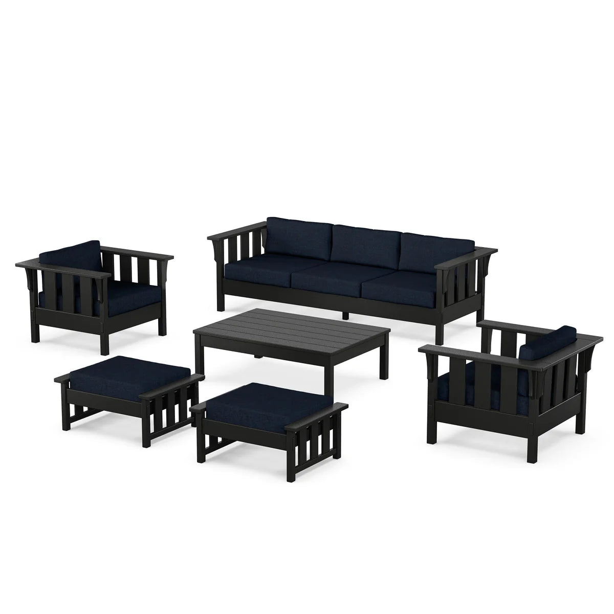 POLYWOOD Acadia 6-Piece Lounge Sofa Set