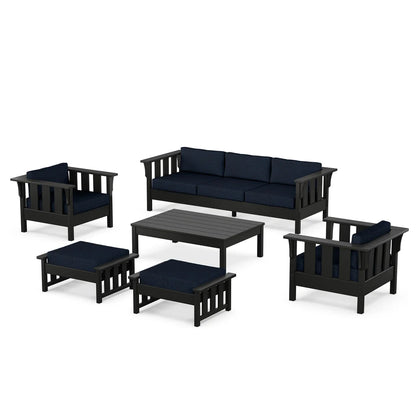 POLYWOOD Acadia 6-Piece Lounge Sofa Set