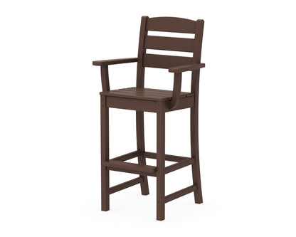 POLYWOOD Lakeside Bar Arm Chair in Mahogany