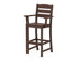 POLYWOOD Lakeside Bar Arm Chair in Mahogany