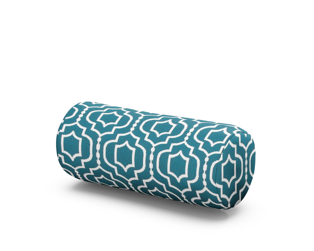 POLYWOOD Outdoor Bolster Pillow in Tensil Lagoon