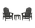 POLYWOOD 3-Piece Vineyard Grand Upright Adirondack Set in Black