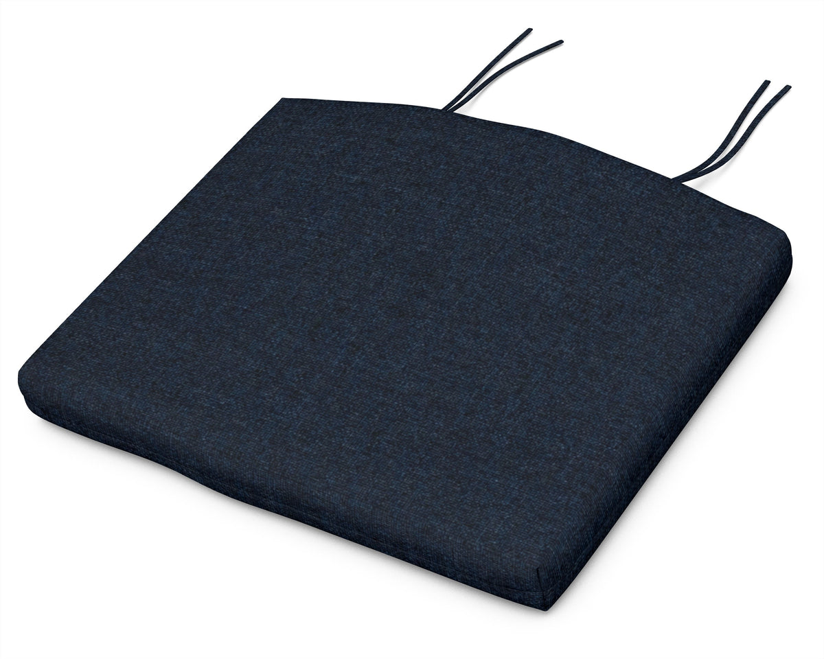 POLYWOOD Seat Cushion - 12.65"D x 15"W x 2.5"H in Marine Indigo