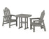 POLYWOOD Long Island 3-Piece Dining Set in Slate Grey